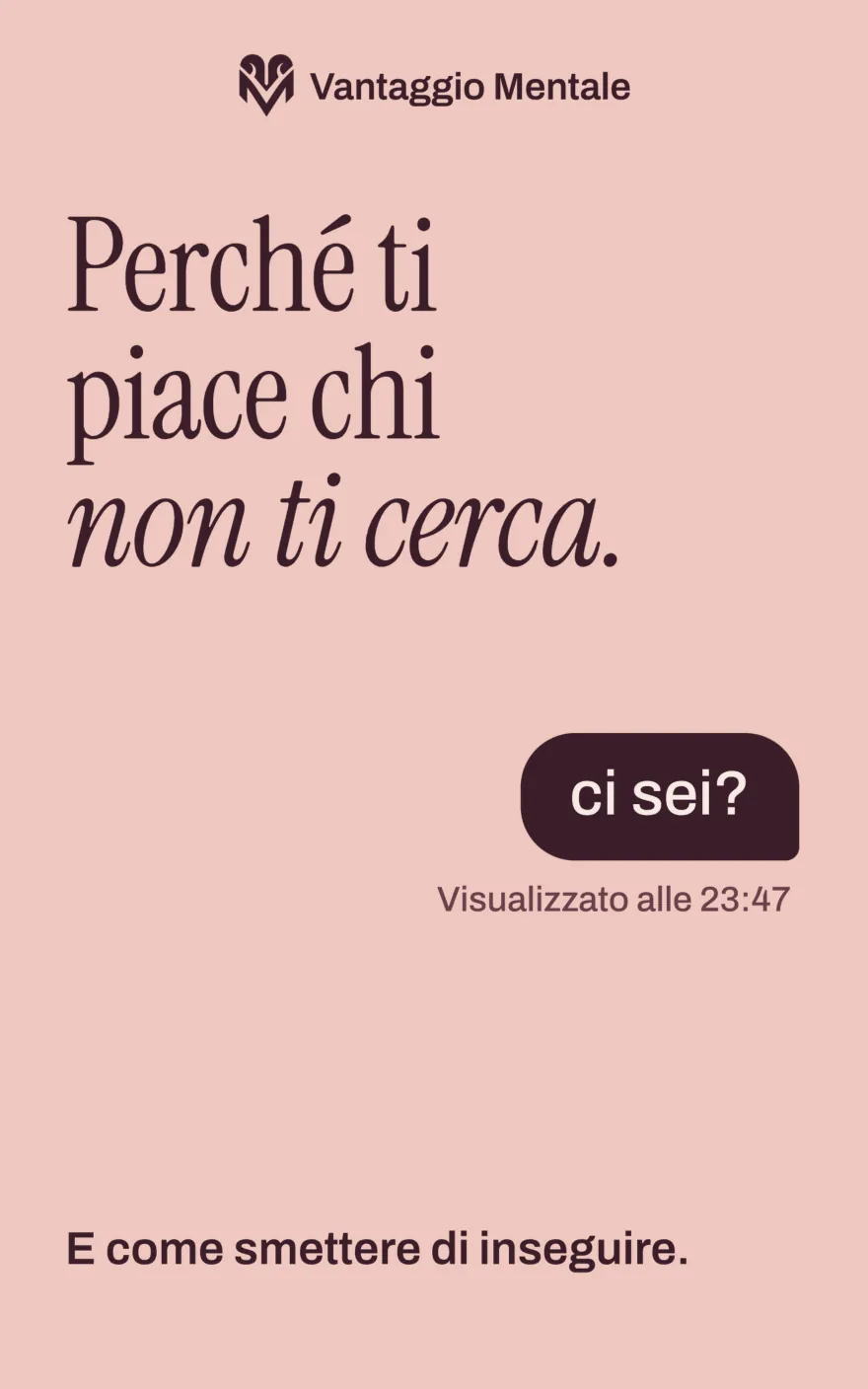 Pagina 1 di «Perché ti piace chi non ti cerca»