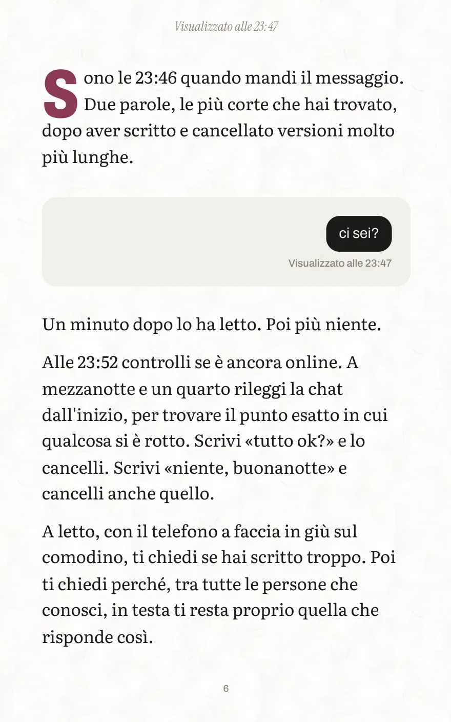 Pagina 6 di «Perché ti piace chi non ti cerca»