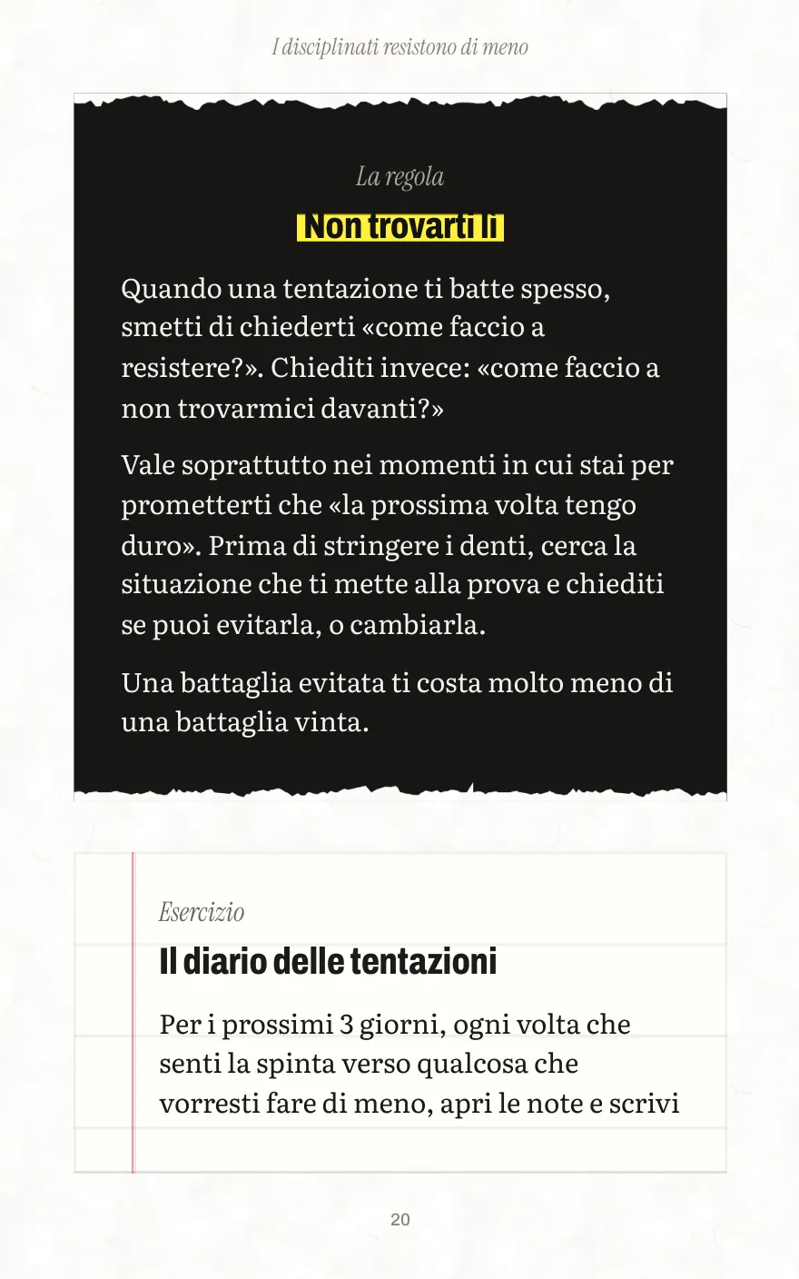 Pagina 20 di «Disciplina senza forza di volontà»