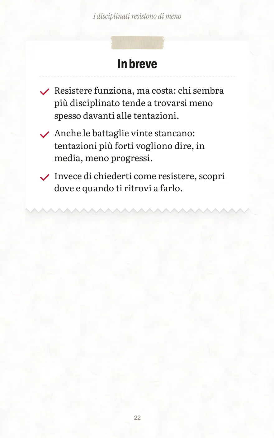Pagina 22 di «Disciplina senza forza di volontà»